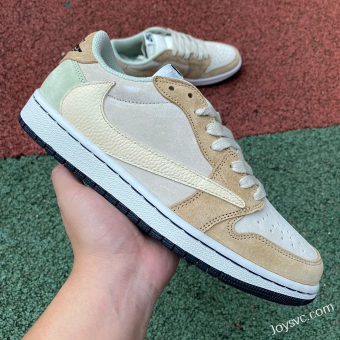 Travis Scott x Air Jordan 1 Low DM7866688 Yellow Green Reverse Swoosh