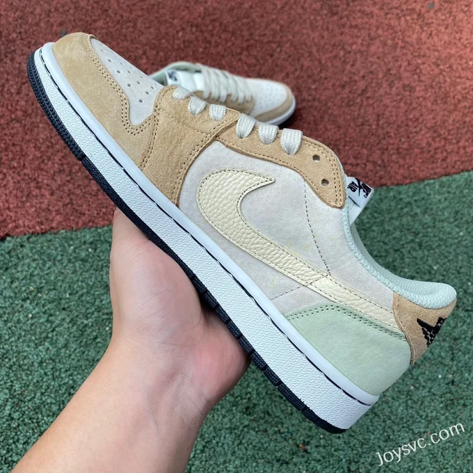 Travis Scott x Air Jordan 1 Low DM7866688 Yellow Green Reverse Swoosh