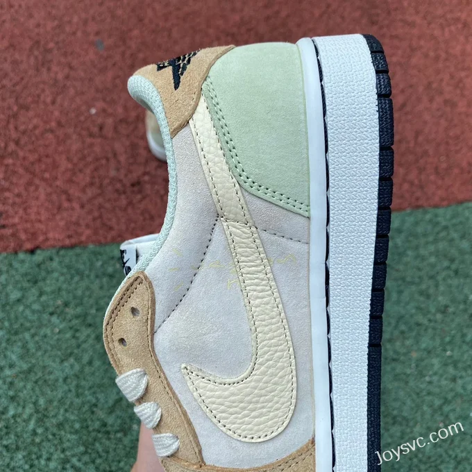 Travis Scott x Air Jordan 1 Low DM7866688 Yellow Green Reverse Swoosh