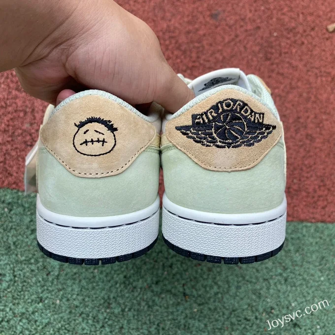 Travis Scott x Air Jordan 1 Low DM7866688 Yellow Green Reverse Swoosh