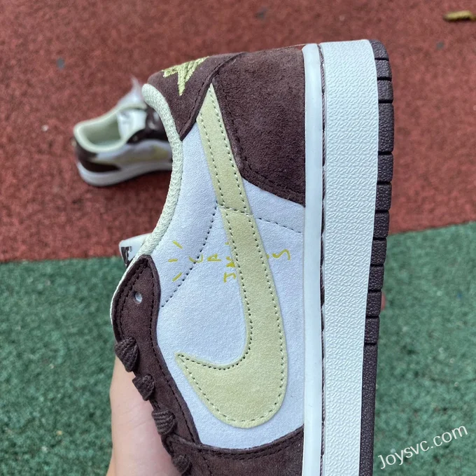 Travis Scott x Air Jordan 1 Low DM7866810 Grey Brown Red Reverse Swoosh