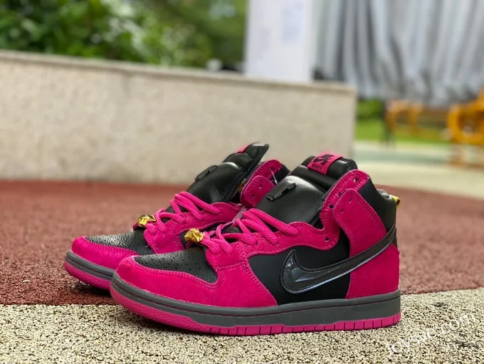 Run The Jewels x Nike Dunk SB High Pink Black DX4356600