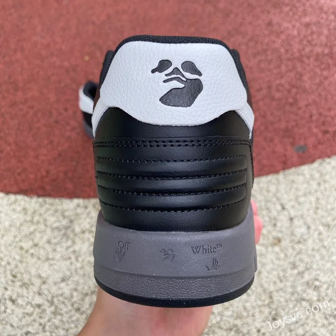 OFF-WHITE Black White Leather Sneakers