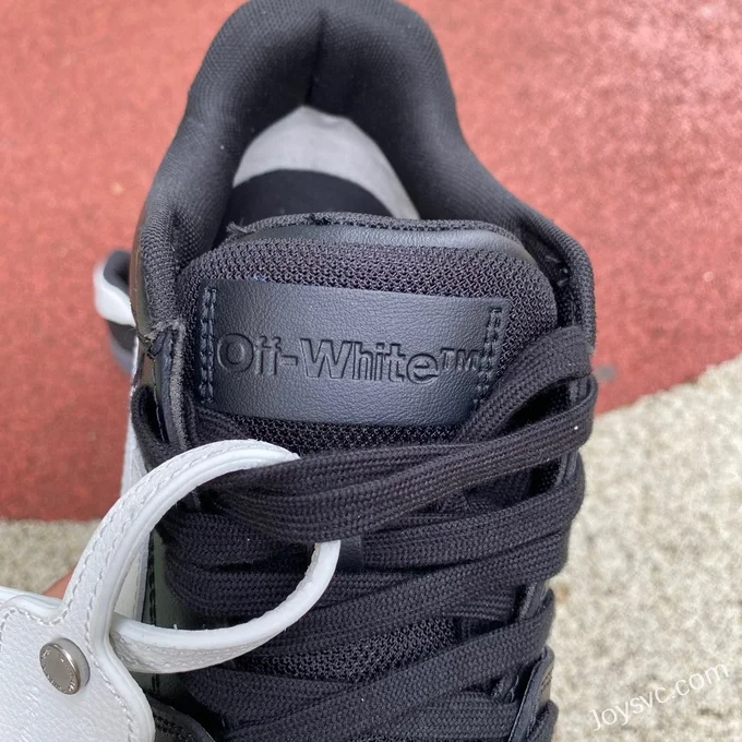 OFF-WHITE Black White Leather Sneakers