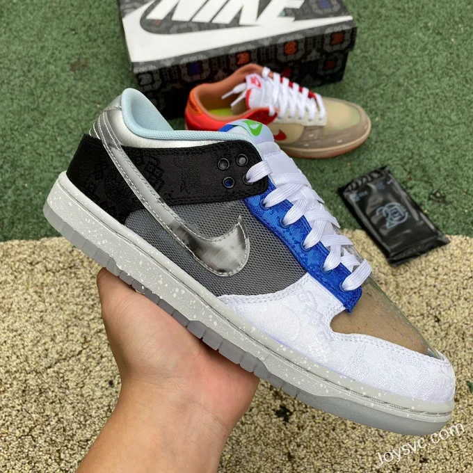 CLOT x Nike Dunk Low Brown Blue Grey FN0316999