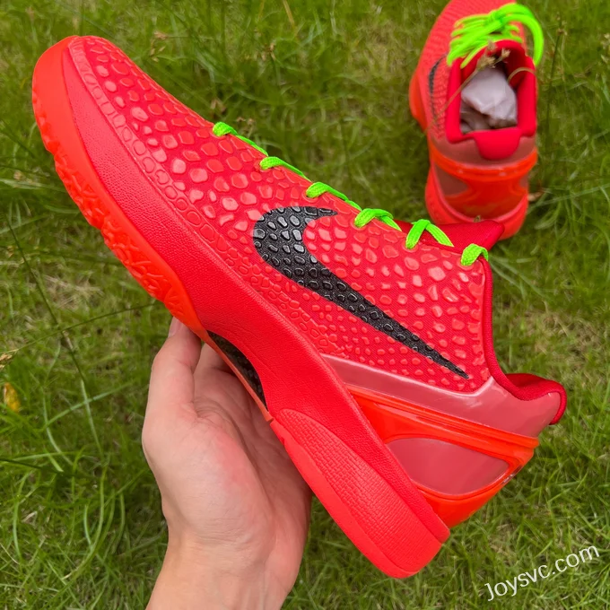 Nike Zoom Kobe 6 Reverse Grinch - Green Red Christmas Basketball Shoes