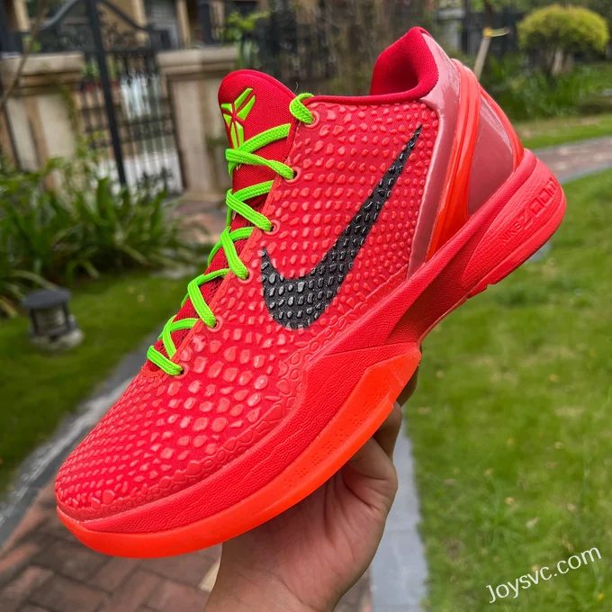 Nike Zoom Kobe 6 Reverse Grinch - Green Red Christmas Basketball Shoes