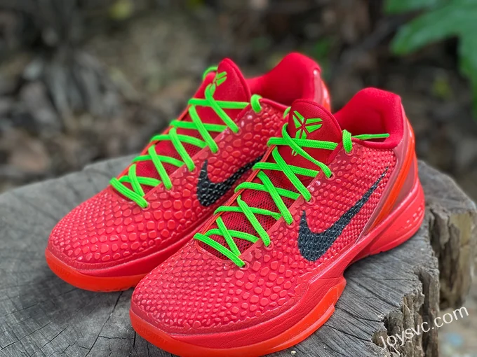 Nike Zoom Kobe 6 Reverse Grinch - Green Red Christmas Basketball Shoes