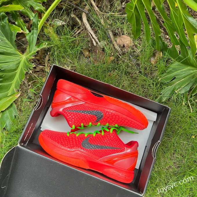 Nike Zoom Kobe 6 Reverse Grinch - Green Red Christmas Basketball Shoes