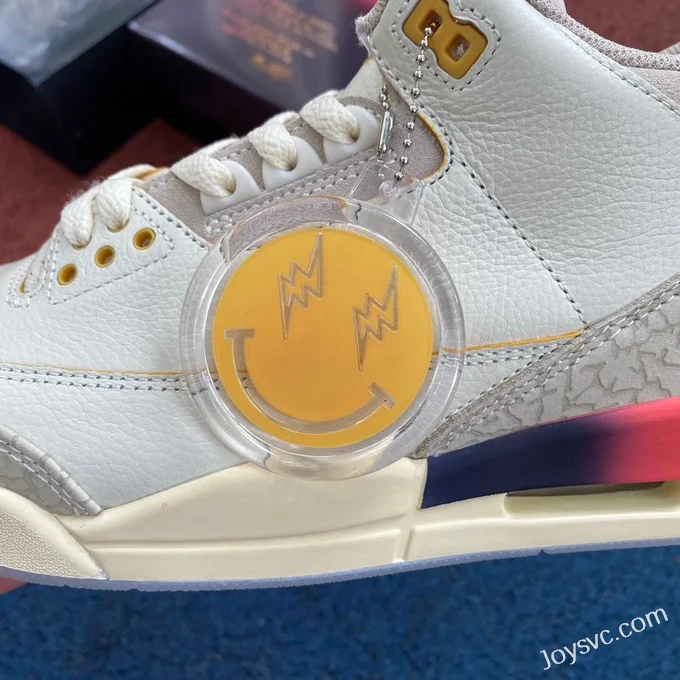 J Balvin x Air Jordan 3 FN0344-901 White Blue Red