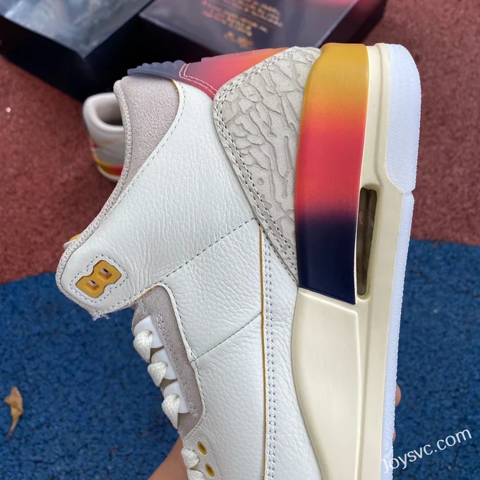 J Balvin x Air Jordan 3 FN0344-901 White Blue Red