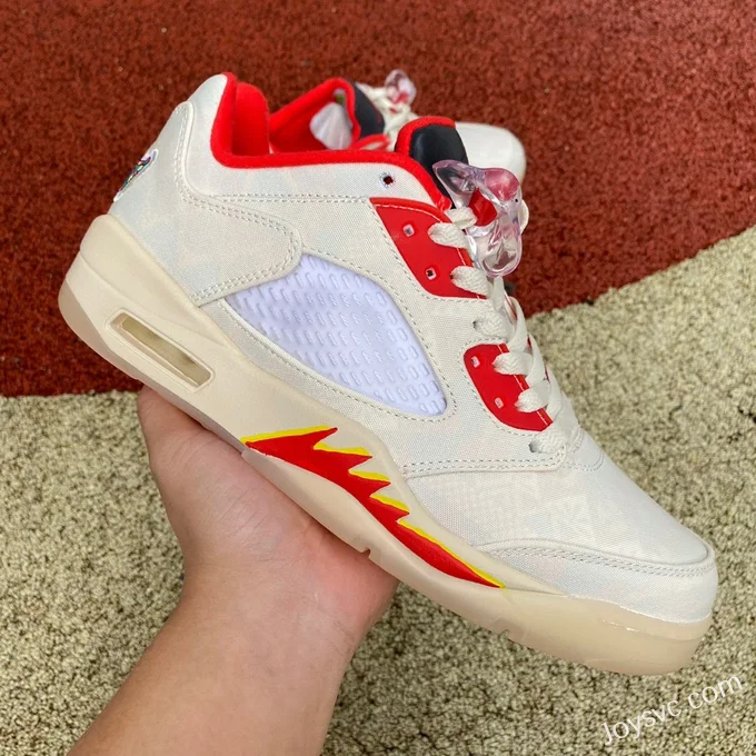 Air Jordan 5 Low DD2240-100 White Red