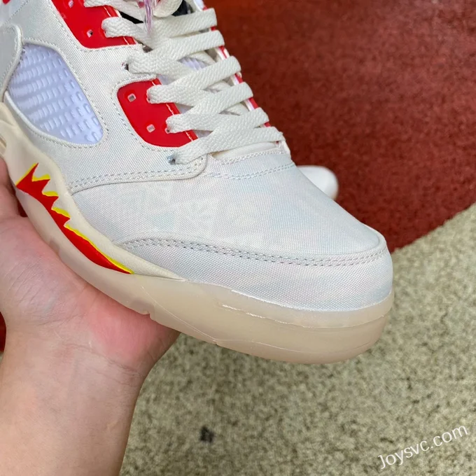 Air Jordan 5 Low DD2240-100 White Red