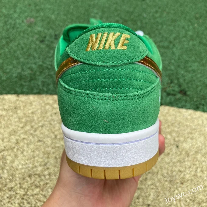 Pure Original Nike Dunk Low Green Gold Hook Retro Sneakers BQ6817-303