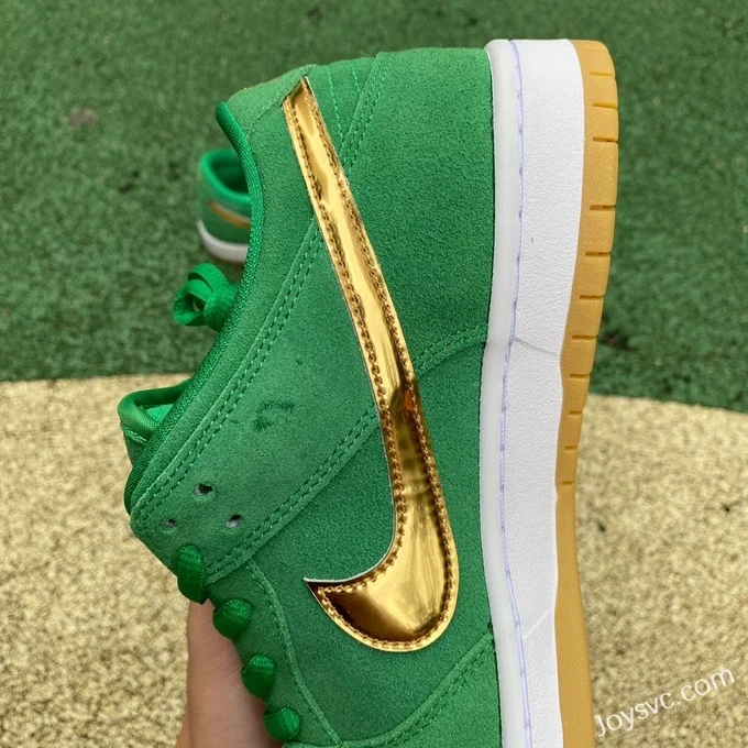 Pure Original Nike Dunk Low Green Gold Hook Retro Sneakers BQ6817-303