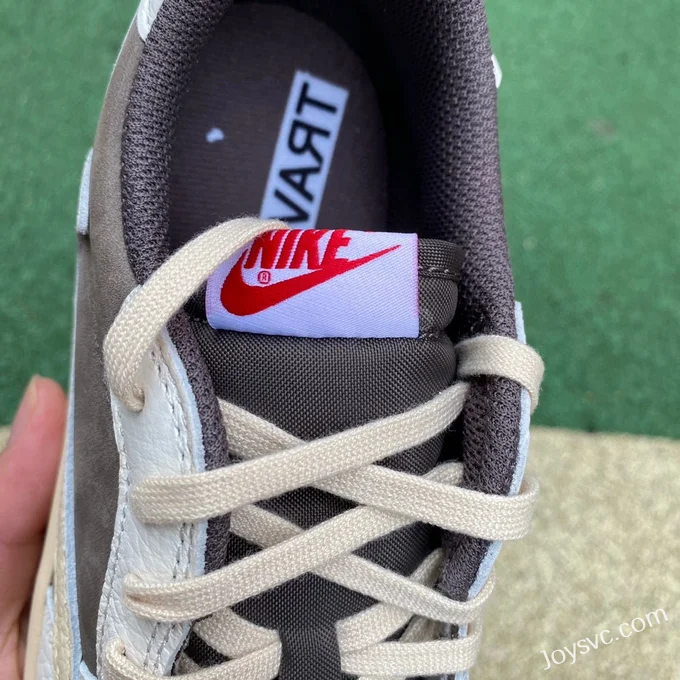 Travis Scott x Air Jordan 1 Low DO5442162 White Brown Kids Version