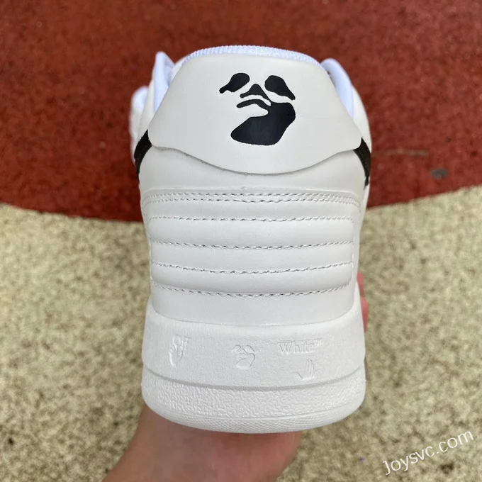 OFF-WHITE White Black Leather Sneakers