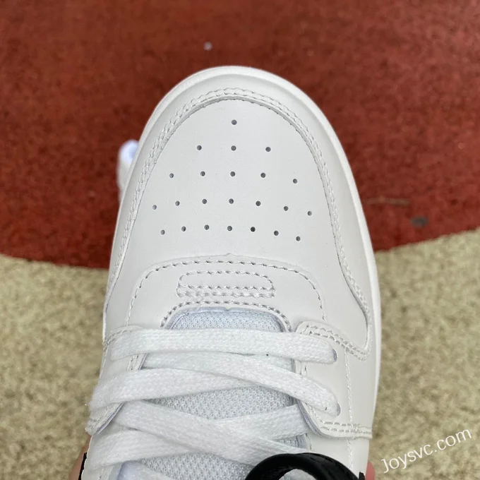 OFF-WHITE White Black Leather Sneakers