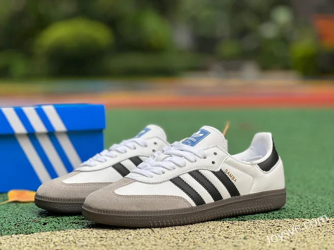 Adidas Samba OG White Grey Black Retro Sneakers B75806