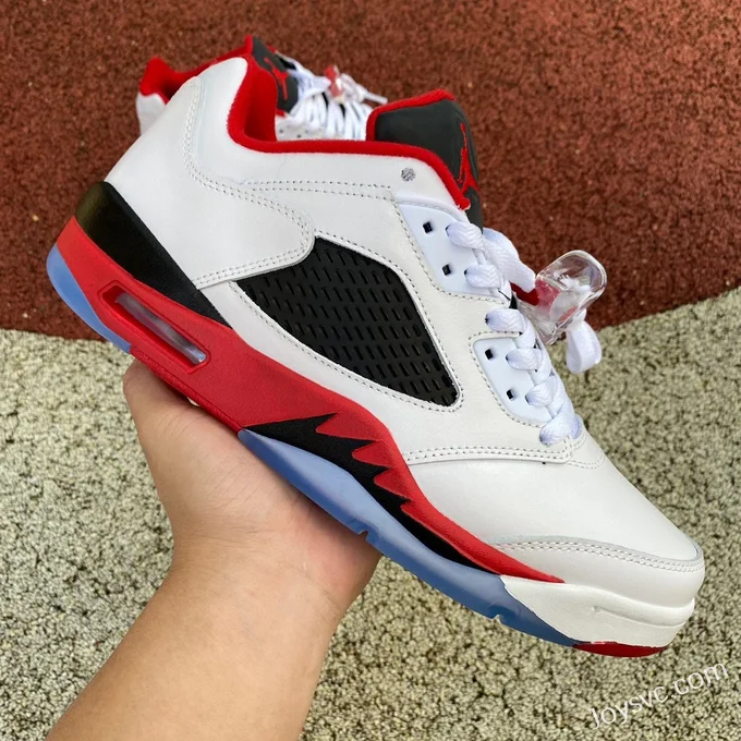 Air Jordan 5 Low Fire Red Retro Basketball Shoes 819171-101