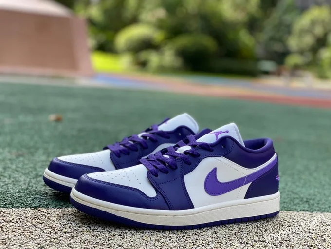 Air Jordan 1 Low DC0774-502 White Purple