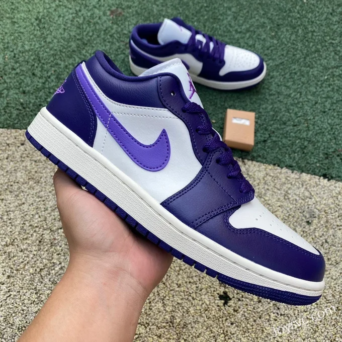 Air Jordan 1 Low DC0774-502 White Purple