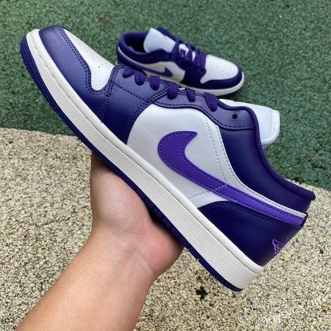 Air Jordan 1 Low DC0774-502 White Purple