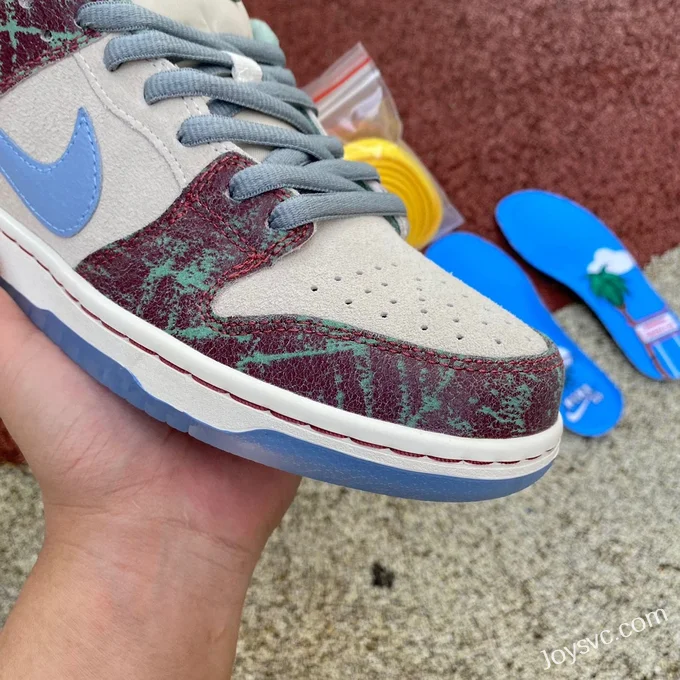 Nike SB Dunk Low White Purple Graffiti FN4193100