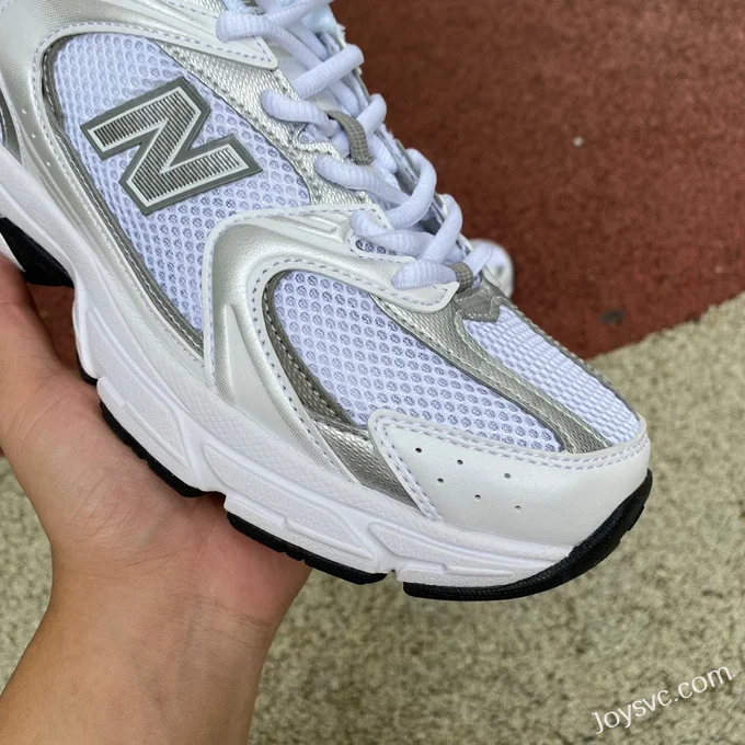 NB 530 Silver White New Balance 530 Retro Running Shoes MR530AD