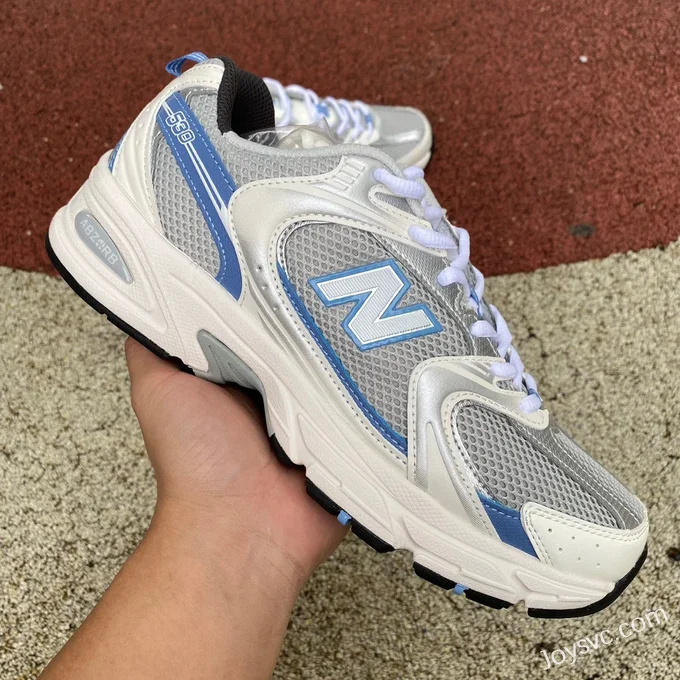 NB 530 Silver White Blue New Balance 530 Retro Running Shoes MR530KC