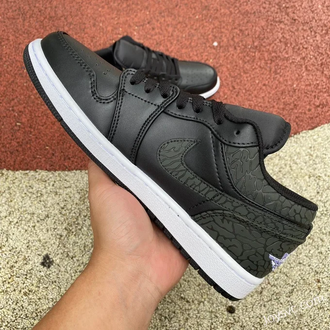 Air Jordan 1 Low FB9907001 Black Elephant Print Retro