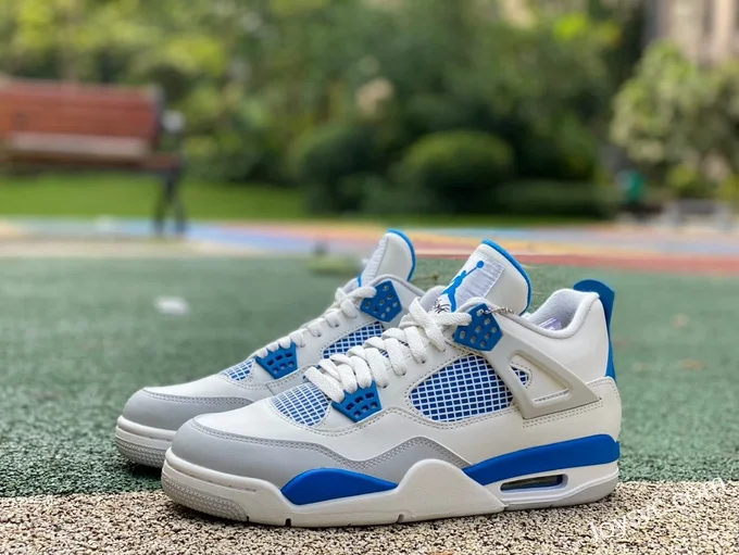 Air Jordan 4 Retro 308497-105 White Blue