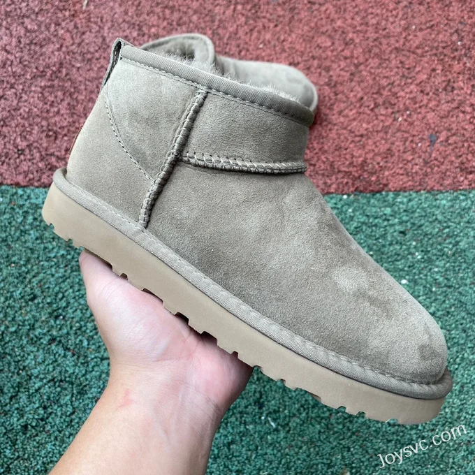 UGG Tasman Thick Sole Light Green Mid Top Slippers