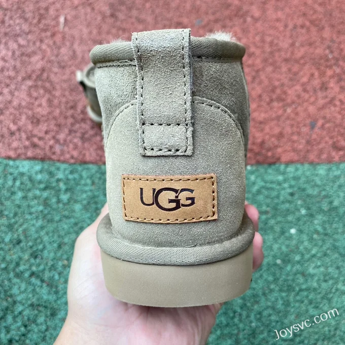 UGG Tasman Thick Sole Light Green Mid Top Slippers