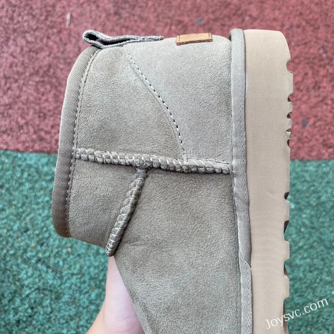 UGG Tasman Thick Sole Light Green Mid Top Slippers