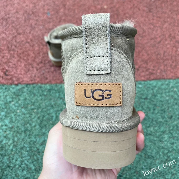 UGG Tasman Thick Sole Light Green Mid Top Slippers