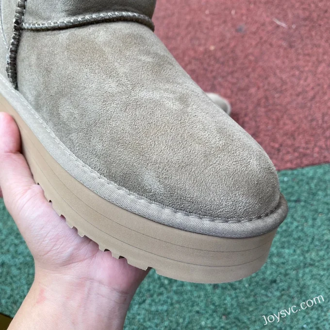 UGG Tasman Thick Sole Light Green Mid Top Slippers