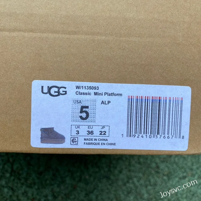 UGG Tasman Thick Sole Light Green Mid Top Slippers