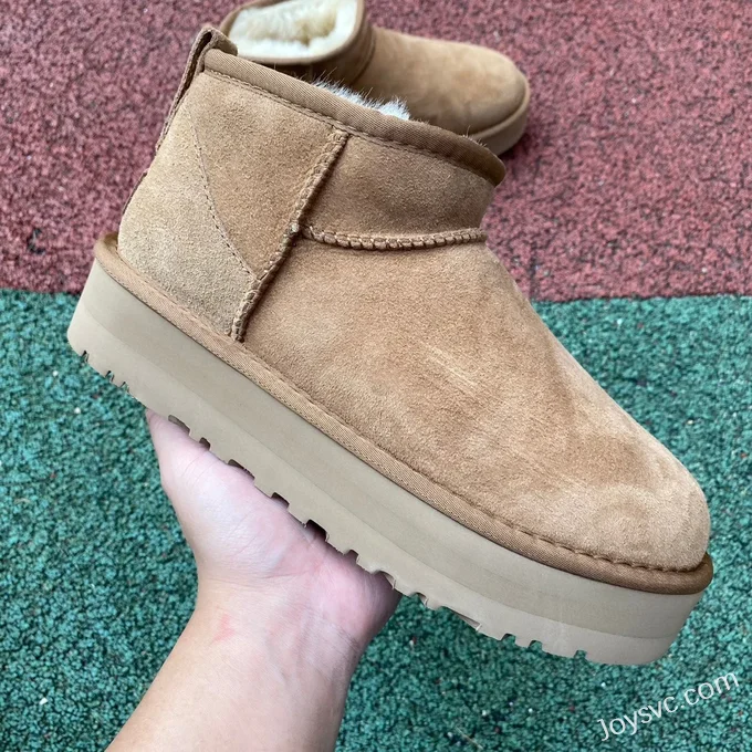 UGG Tasman Thick Sole Brown Mid Top Slippers