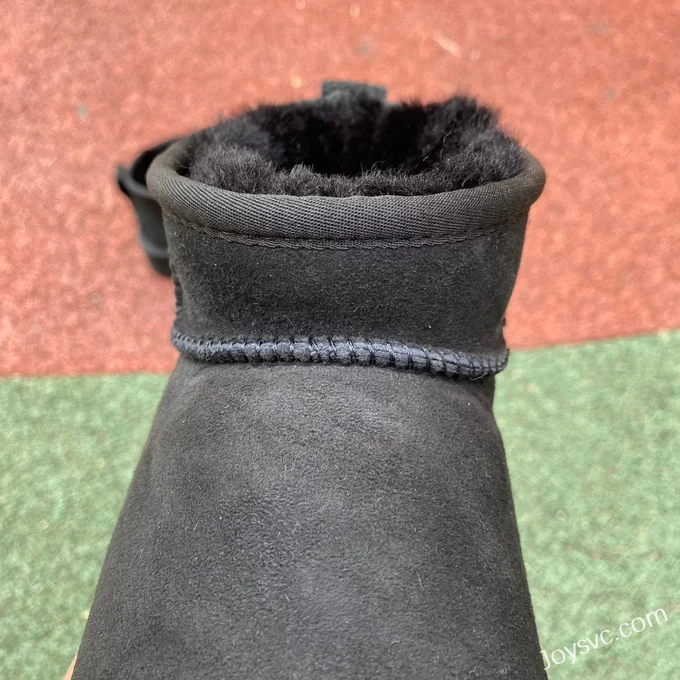 UGG Tasman Thick Sole Black Mid Top Slippers