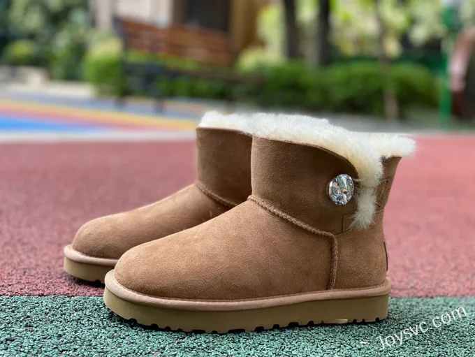 UGG Bailey Mini Bailey Button 11 Brown Diamond Boots