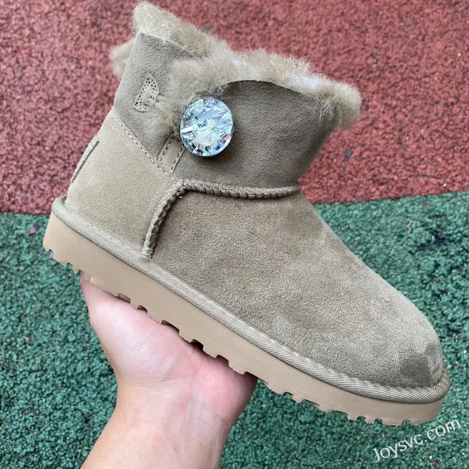 UGG Bailey Mini Bailey Button 11 Light Green Diamond Boots