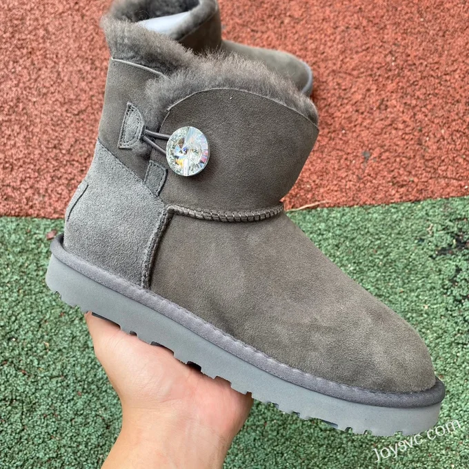 UGG Bailey Mini Bailey Button 11 Grey Diamond Boots