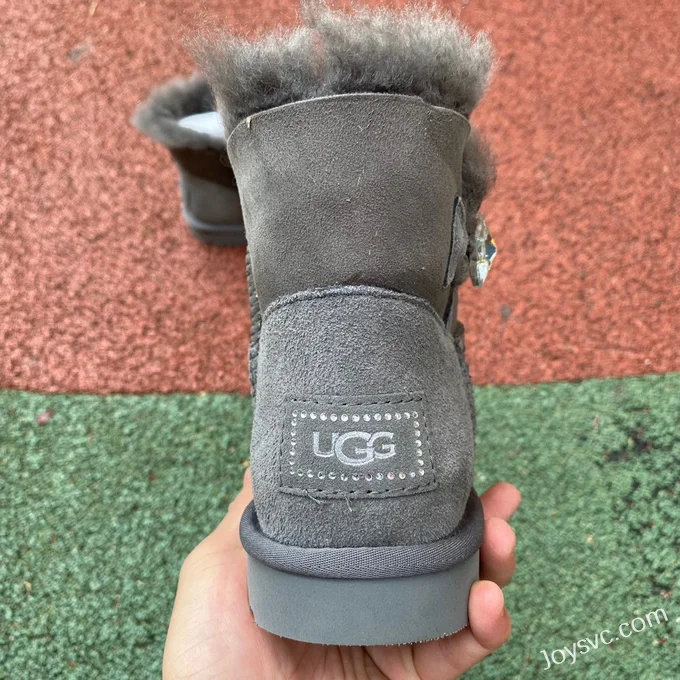 UGG Bailey Mini Bailey Button 11 Grey Diamond Boots