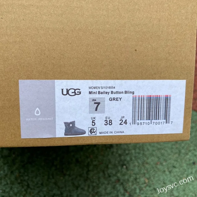 UGG Bailey Mini Bailey Button 11 Grey Diamond Boots