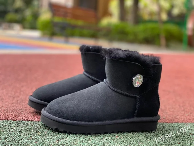 UGG Bailey Mini Bailey Button 11 Black Diamond Boots