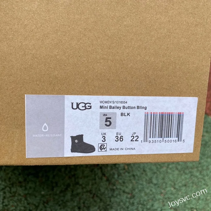 UGG Bailey Mini Bailey Button 11 Black Diamond Boots