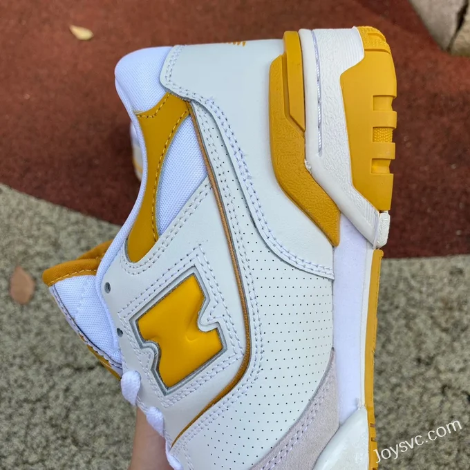 New Balance NB550 White Yellow Pure Original Retro Basketball Shoes BB550LA1