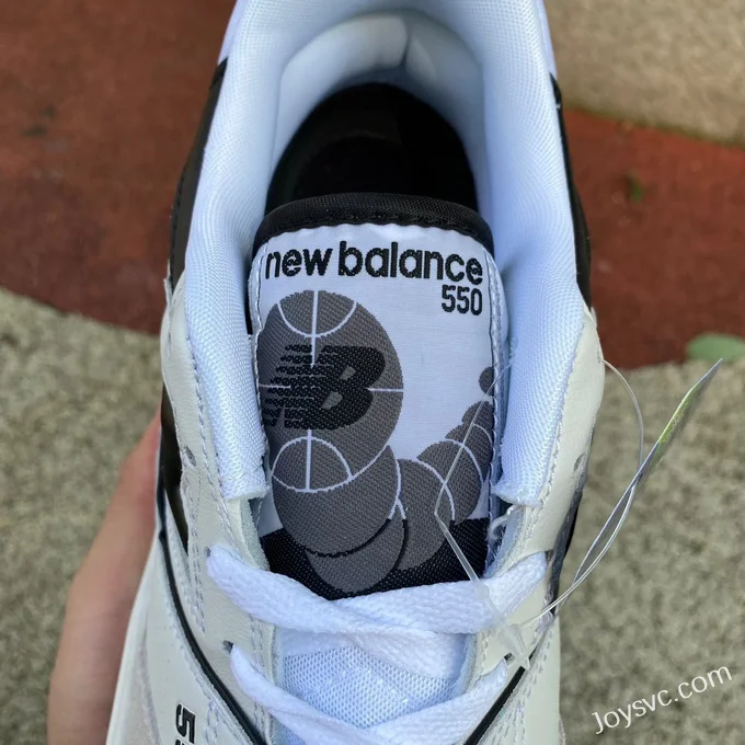 New Balance NB550 White Black Pure Original Retro Basketball Shoes BB550LM1