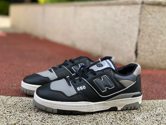 New Balance NB550 Black Grey Pure Original Retro Basketball Shoes BB550SR1